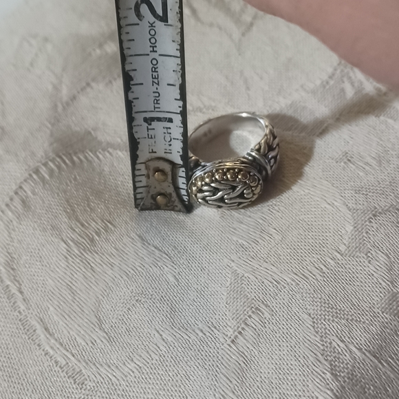 John Hardy Classic Chain Ring, SS & 18k, Size 6 - Picture 10 of 12